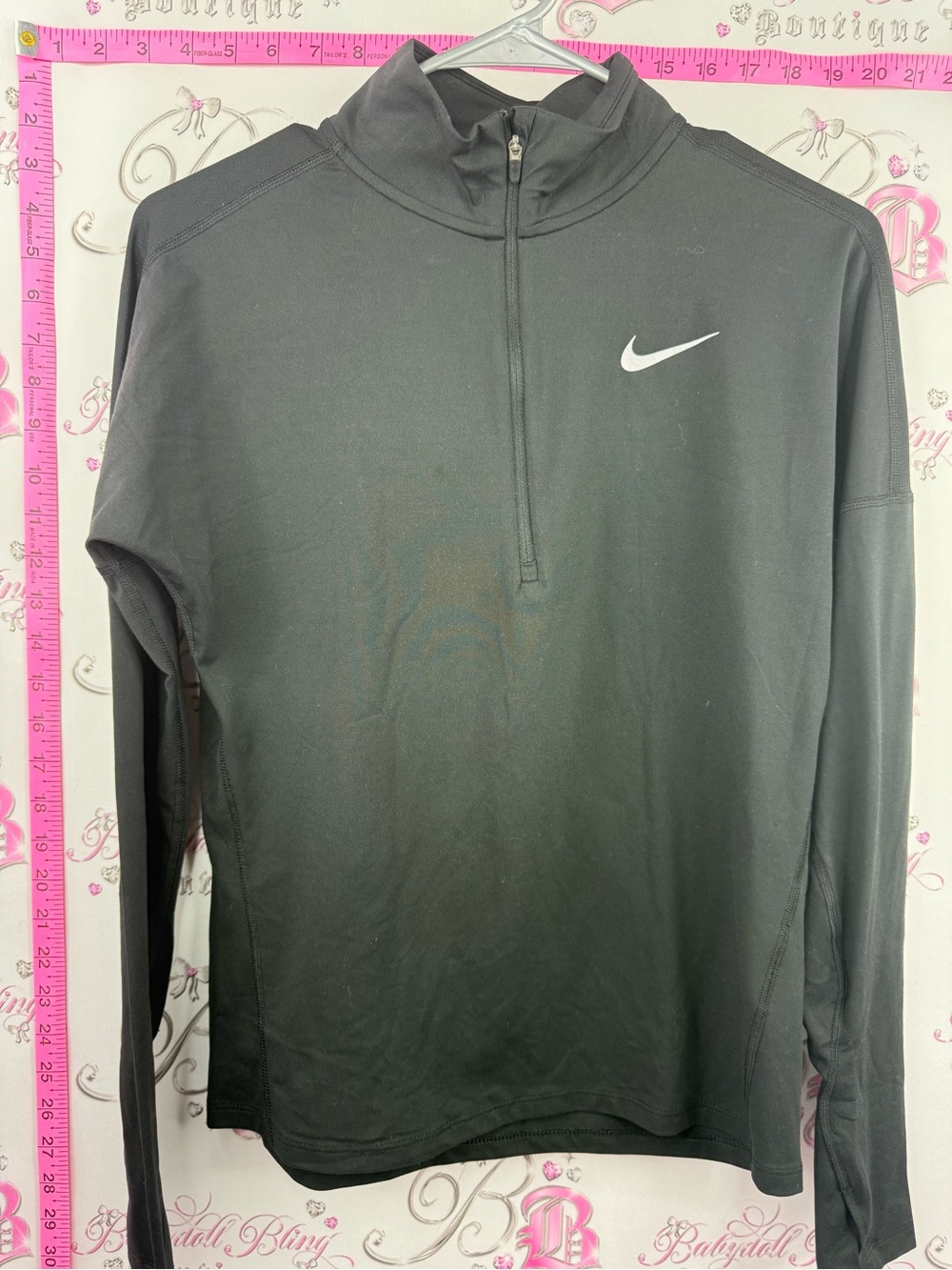 Nike running shirt sweater Black Quarter-Zip Performance Pullover